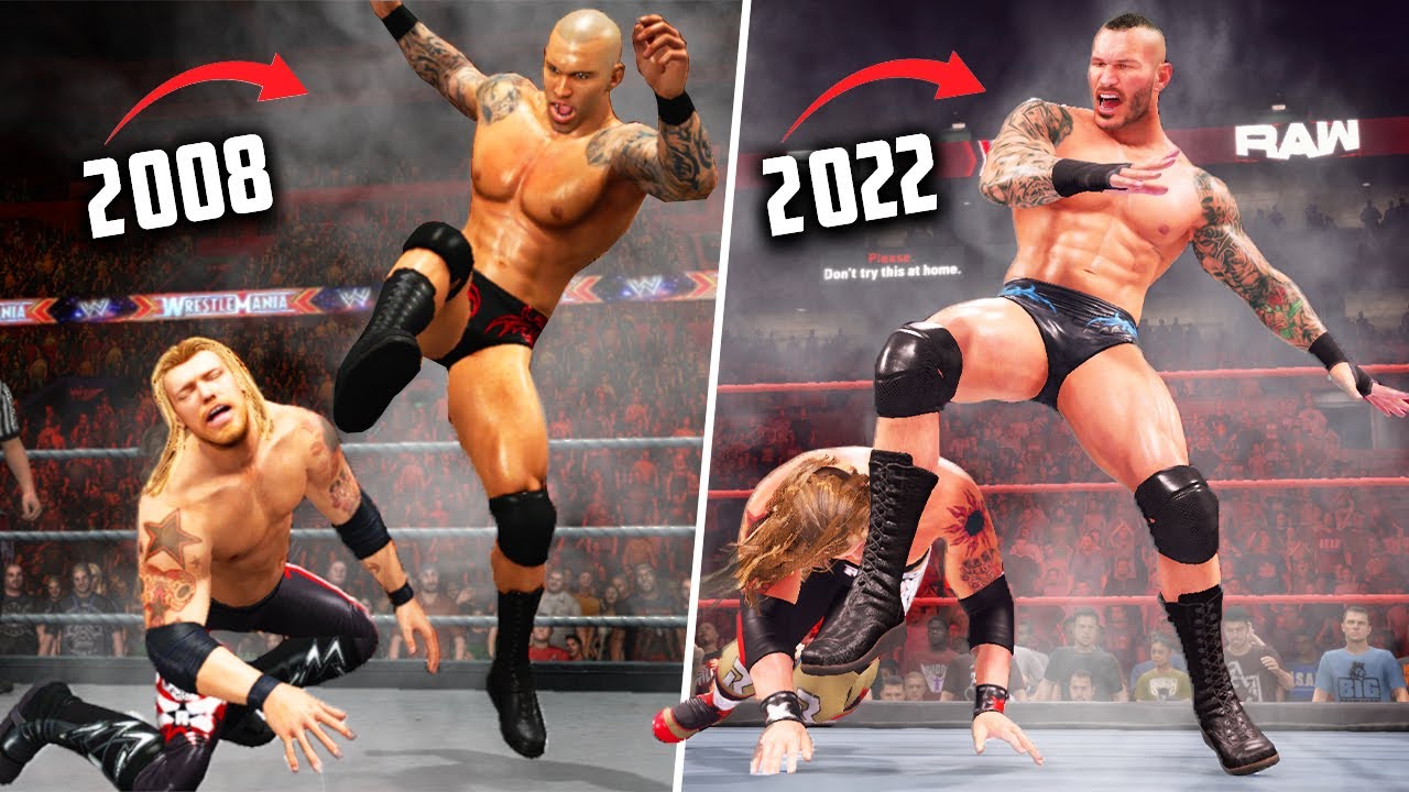 Punt Kick Evolution in WWE Games (2008 to 2022) 