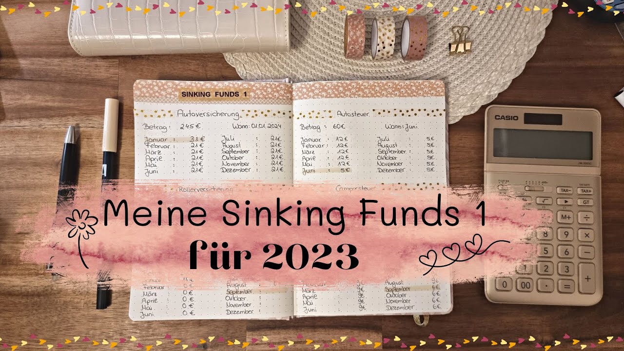 Meine Sinking Funds 1 für das Jahr 2023 ✨ Sparen mit der Umschlagmethode 💸