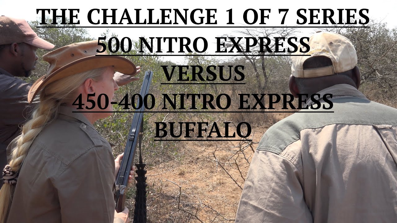 BUFFALO DROPPED WITH THE 450/400 NITRO EXPRESS DOUBLE Part of 7 Series WHY DO YOU NEED A DOUBLE?