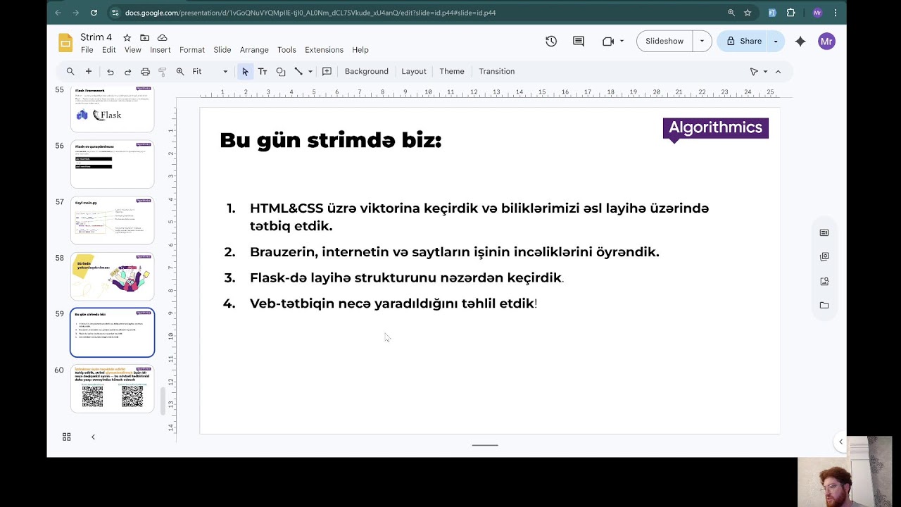 Veb səhifənin yaradılması