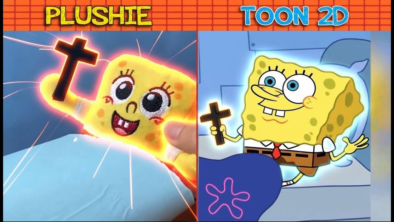 SpongeBob Plushie vs Toon 2D | SpongeBob Animation | Episode 27