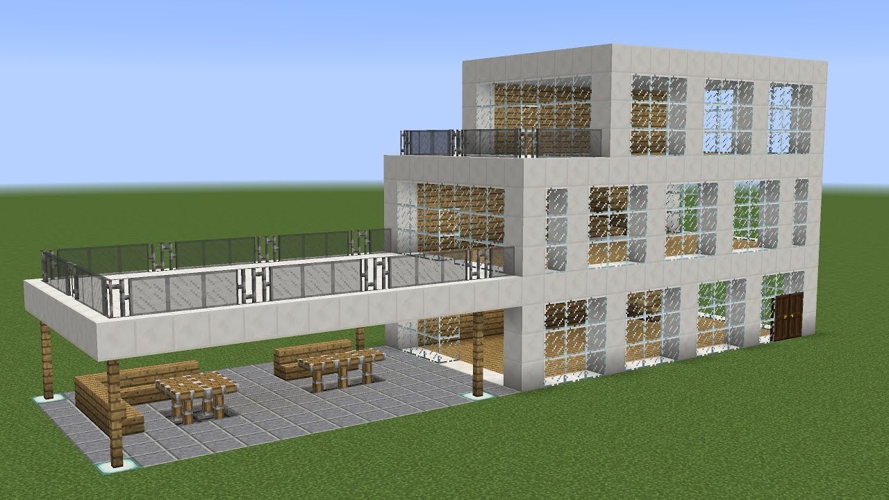 Minecraft - How to build a great modern vacation mansion