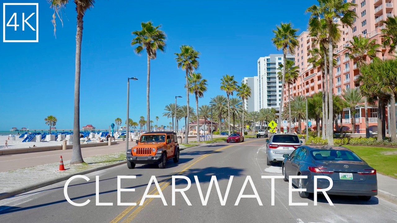 This Florida Beach Town Feels Like Paradise | Clearwater 4K Driving Tour