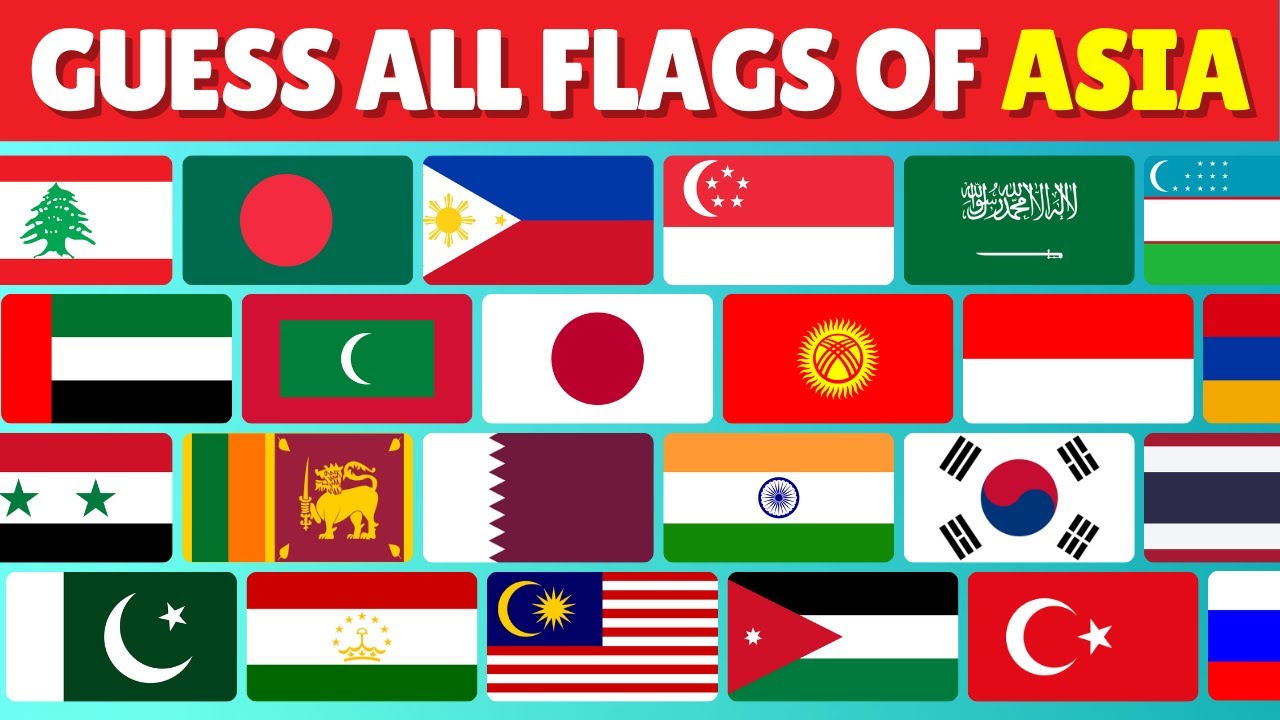 Can You Guess ALL 51 Flags of Asia? | 3 Seconds Flag Quiz