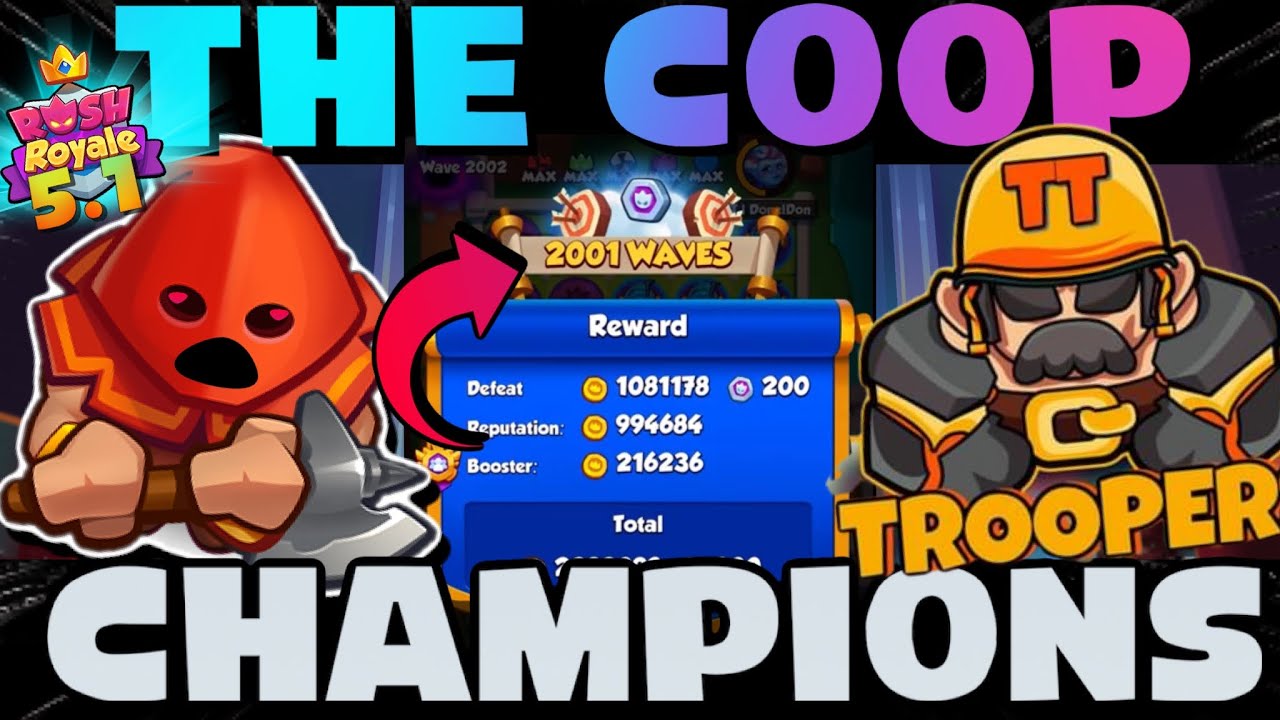*NEW* COOP *WORLD RECORD* 2001 WAVES !! OVER 10hrs 👀👀 // RUSH ROYALE GODPLAY