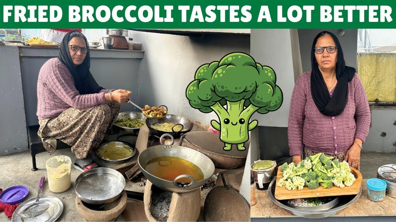 Broccoli Crisppy Pakode | ਮੰਮੀ ਦੀ ਵਿਚਾਰੀ ਦੀ ਚੱਕਰੀ ਬਣਾਈ ਪਈ ਆ