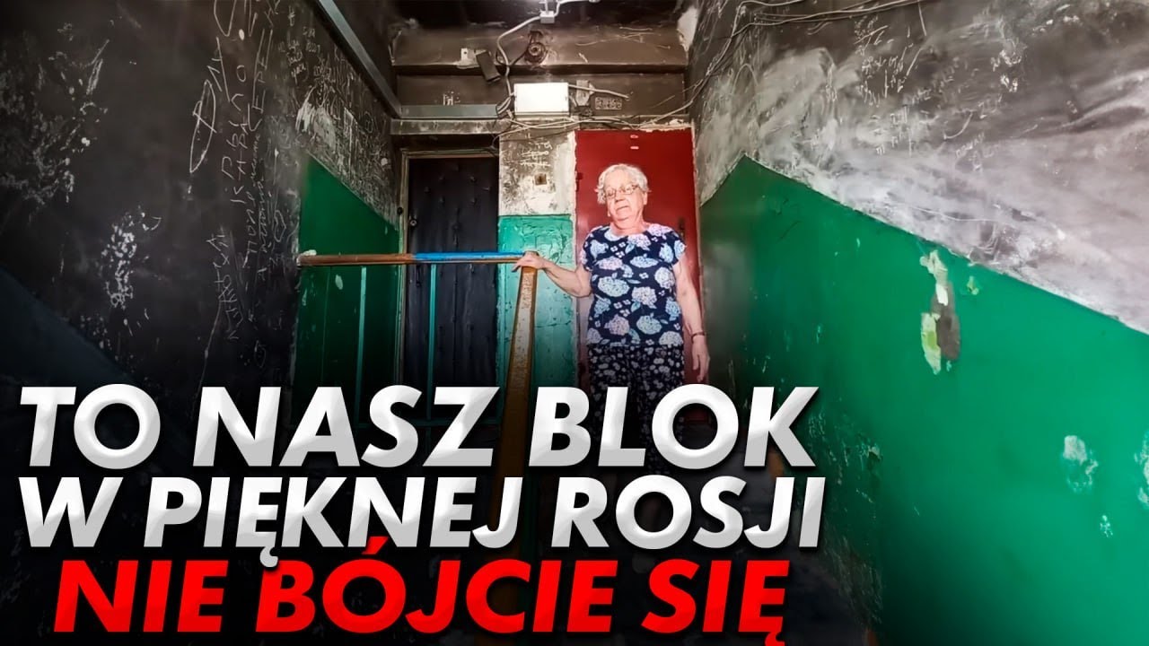 Rosjanie pokazują blok mieszkalny na południu Rosji