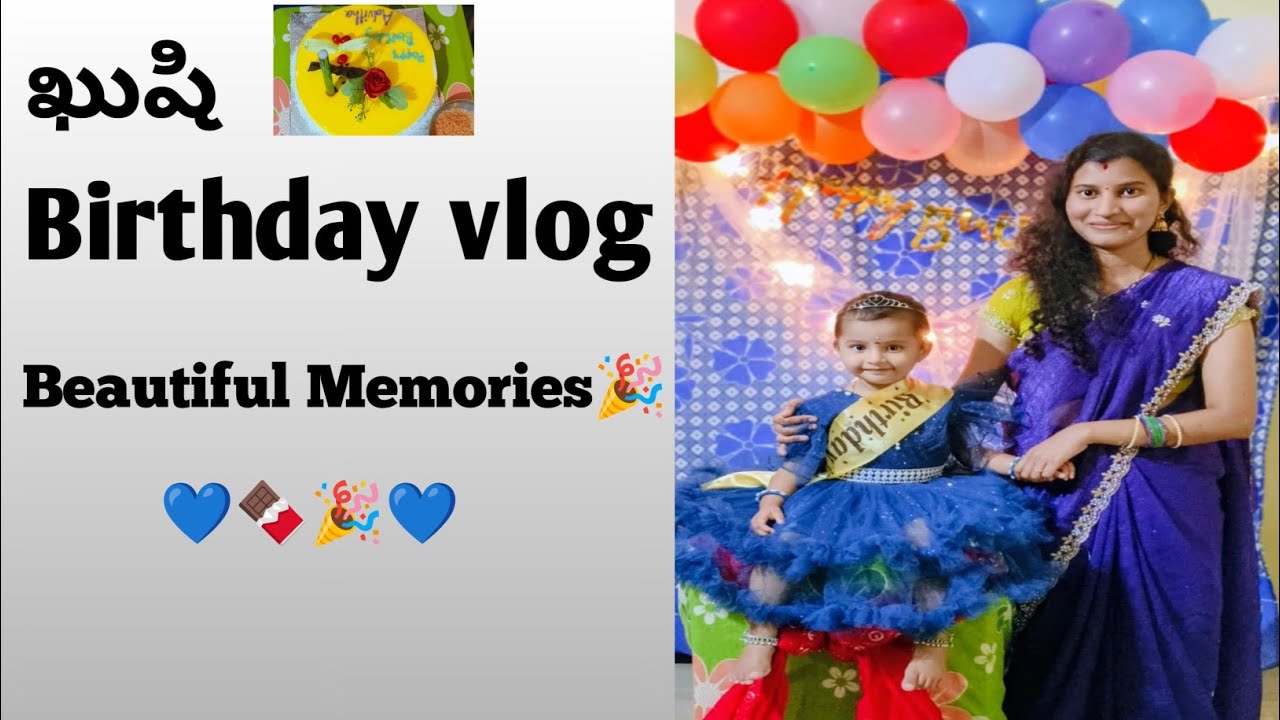 Kushi 2nd birthday full vlog#akkada chesamo telsa?