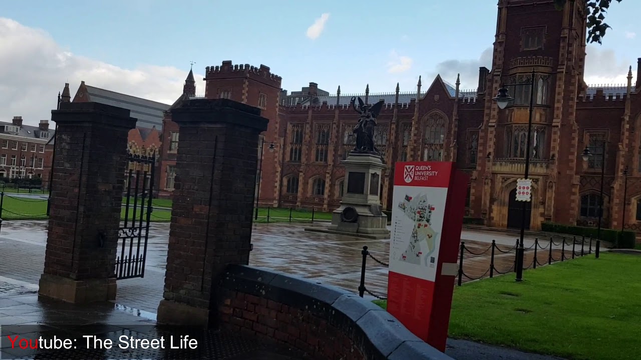 Amazing Walk along Queens University Road (QUB)-Belfast