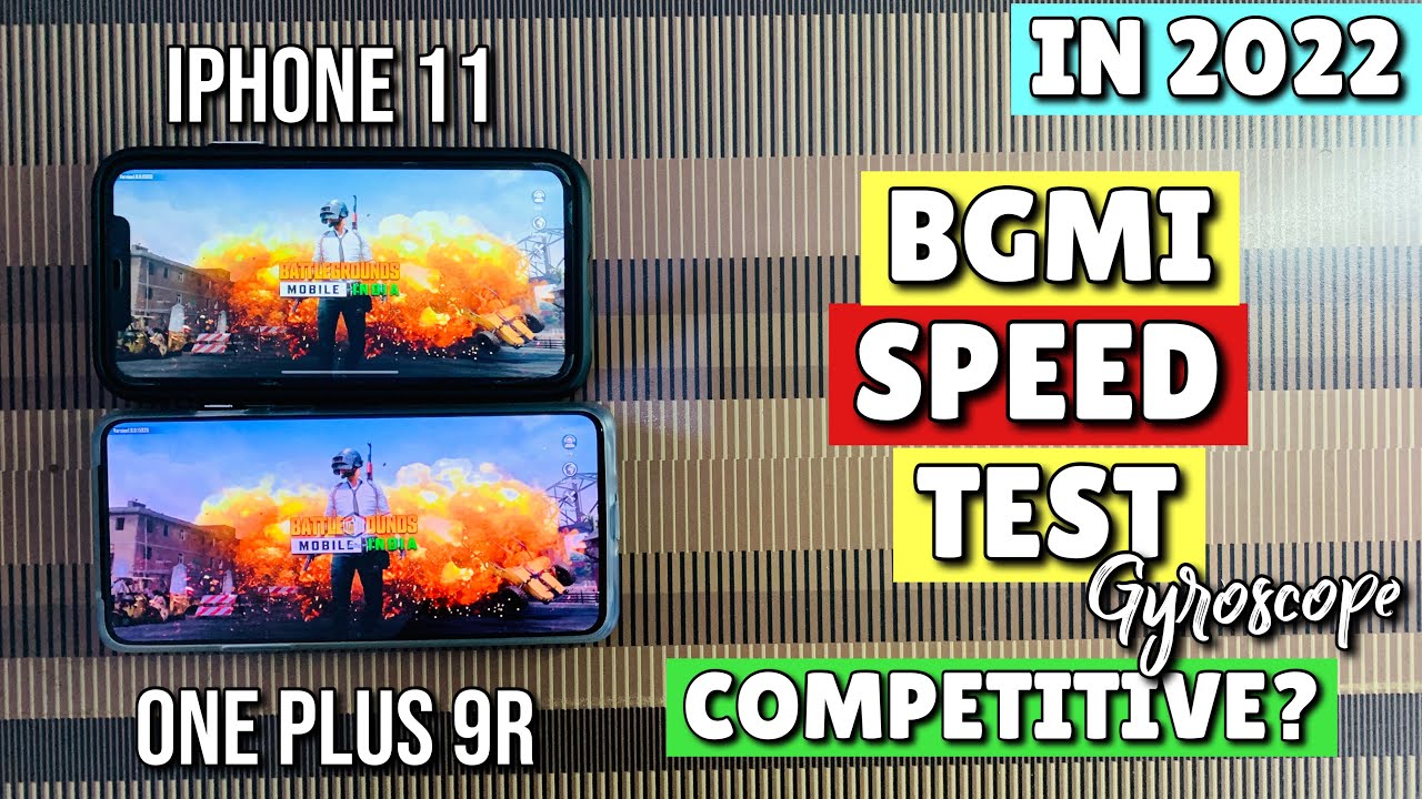 iPhone 11 Vs One Plus 9R BGMI Speed Test in 2022🔥|Which One Should You Buy For Competitive?