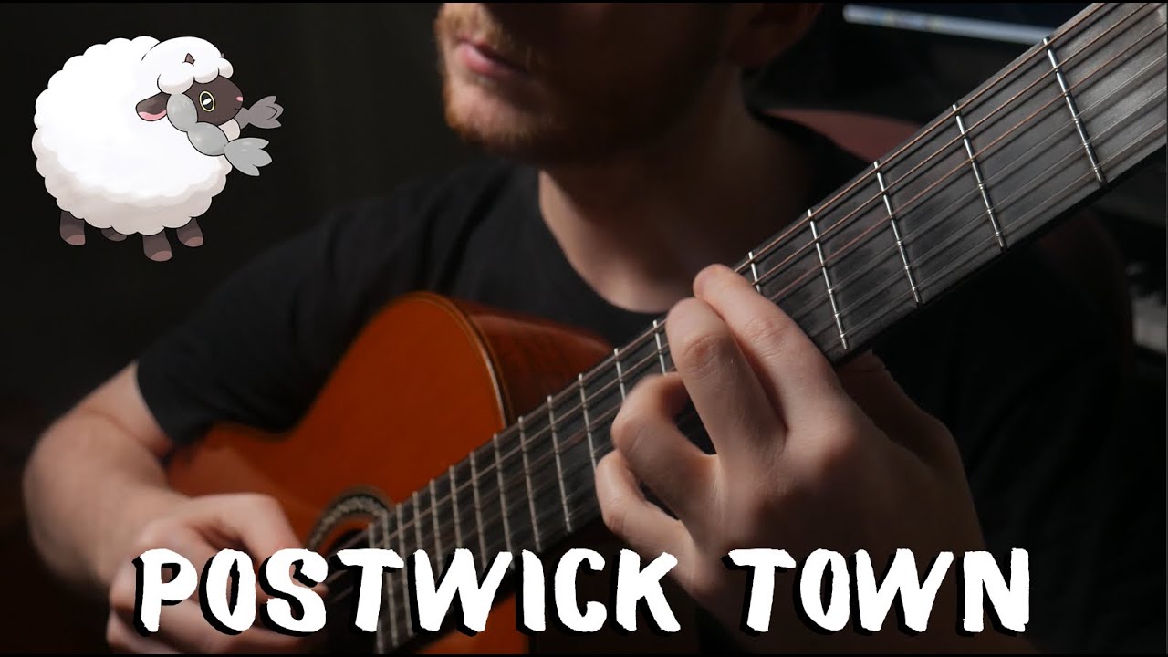 Postwick Town - Pokemon Sword & Shield | Fingerstyle Guitar Cover + TAB