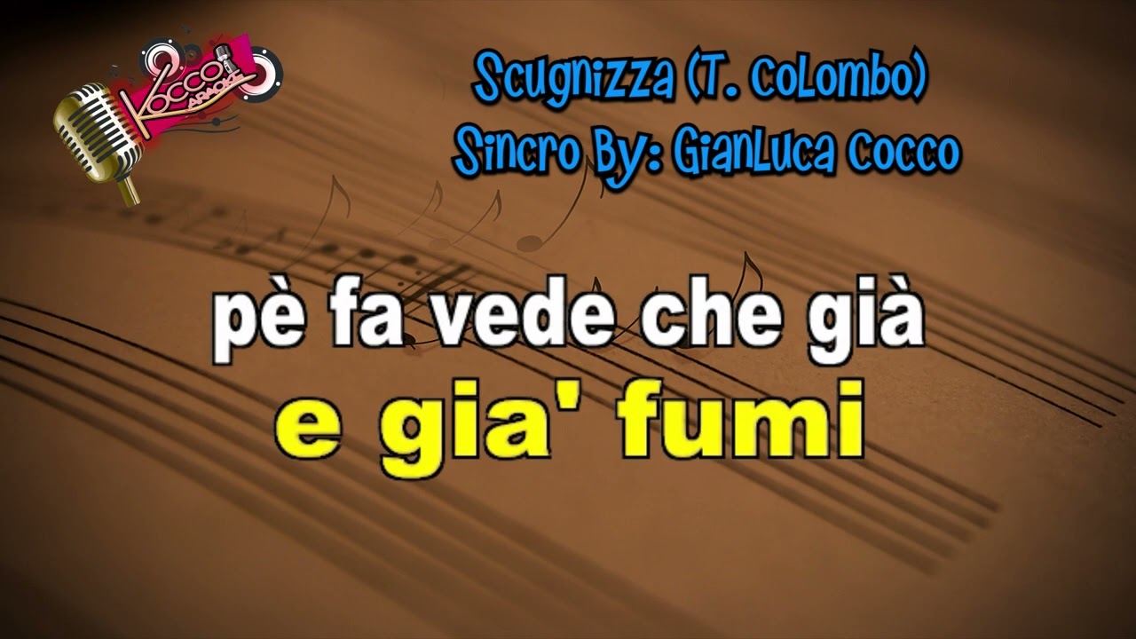 Scugnizza KARAOKE (questa base &egrave; gratuita)
