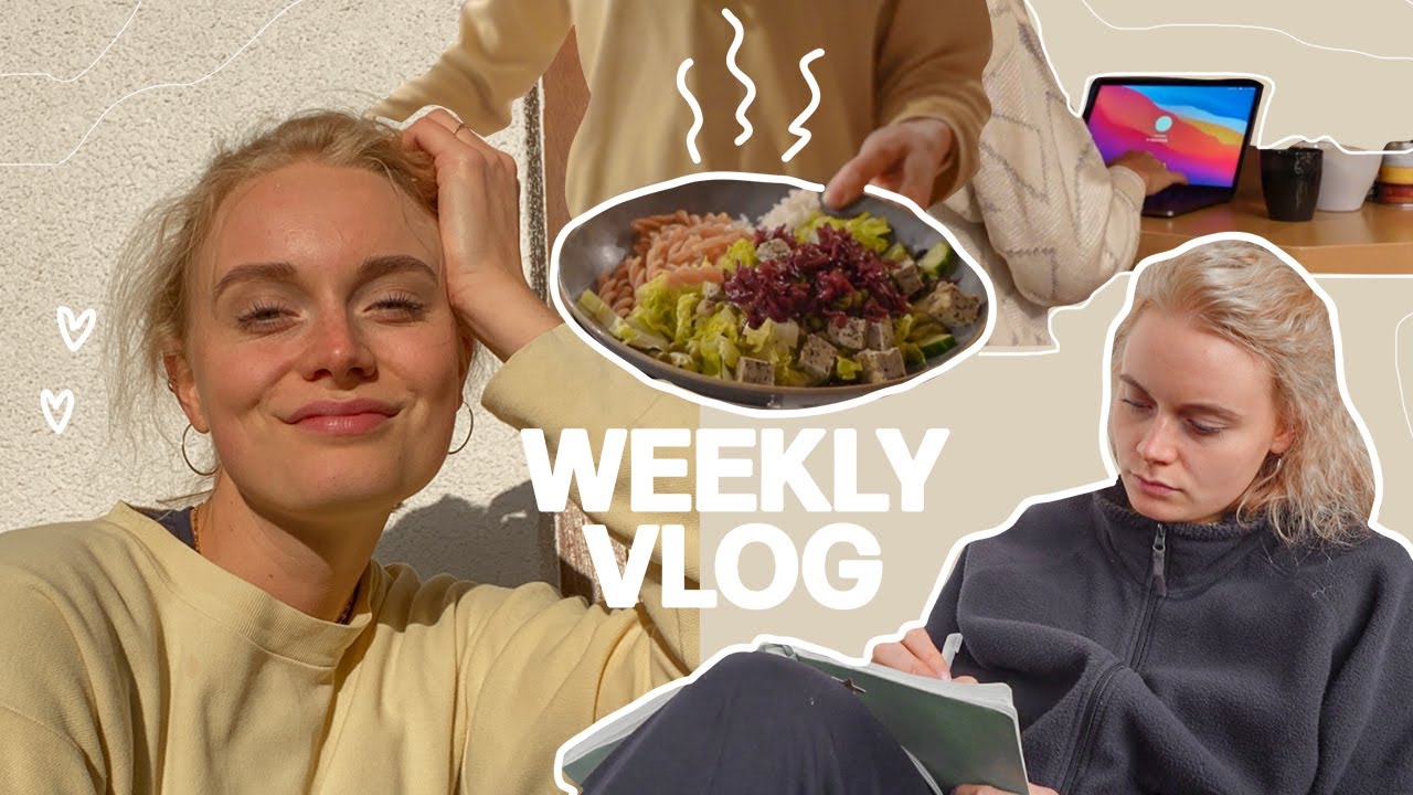 weekly vlog 🌦kochen, arbeiten & zeit zuhause
