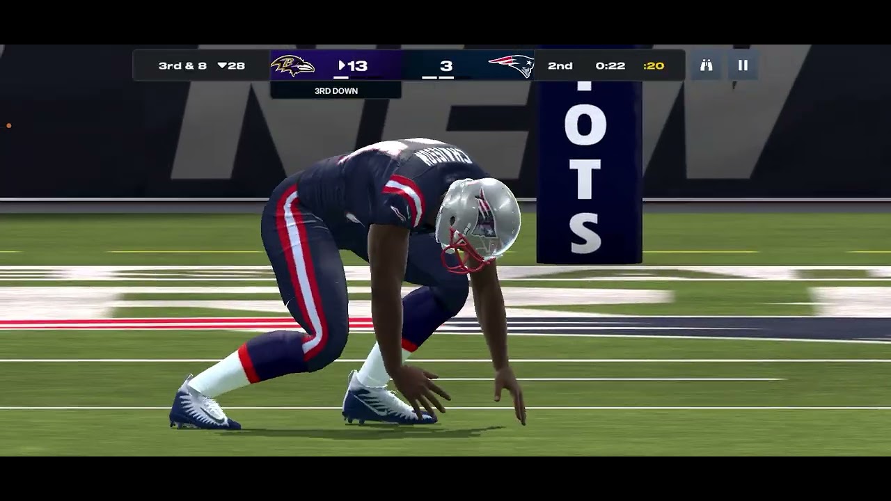 Ravens vs patriots madden 26 mobile 