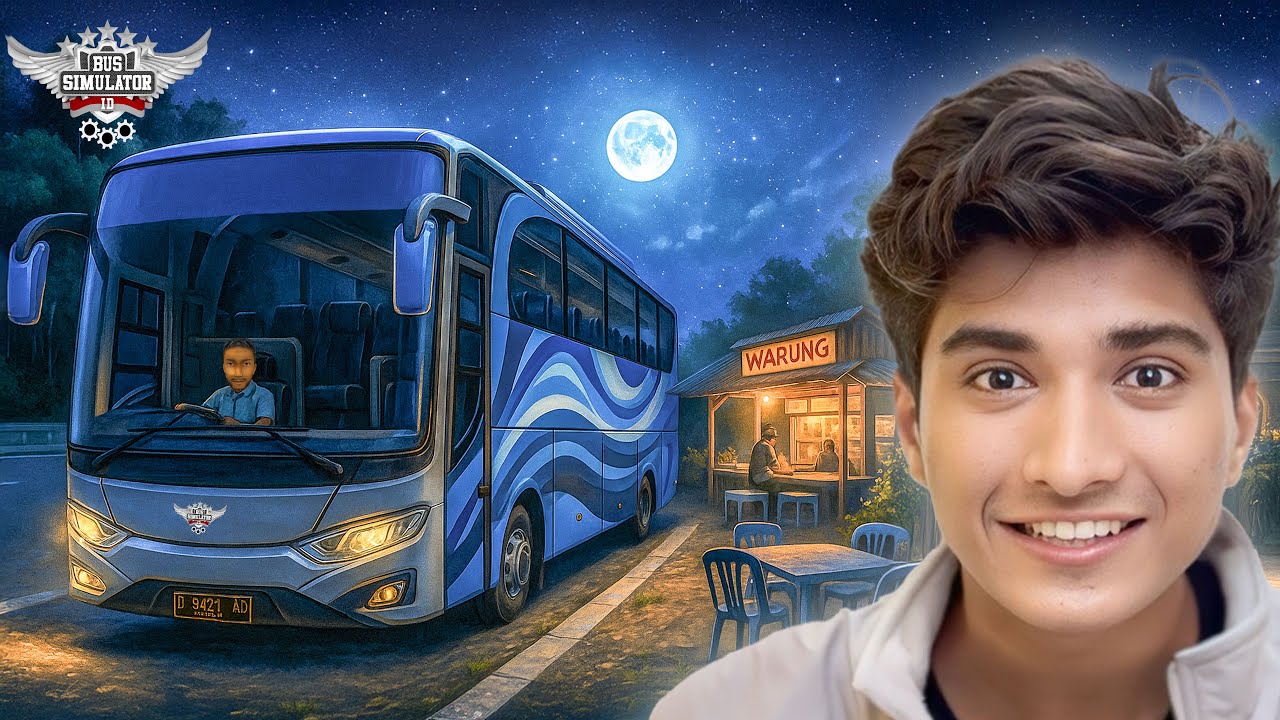 Full Night BUS DRIVING in Bussid