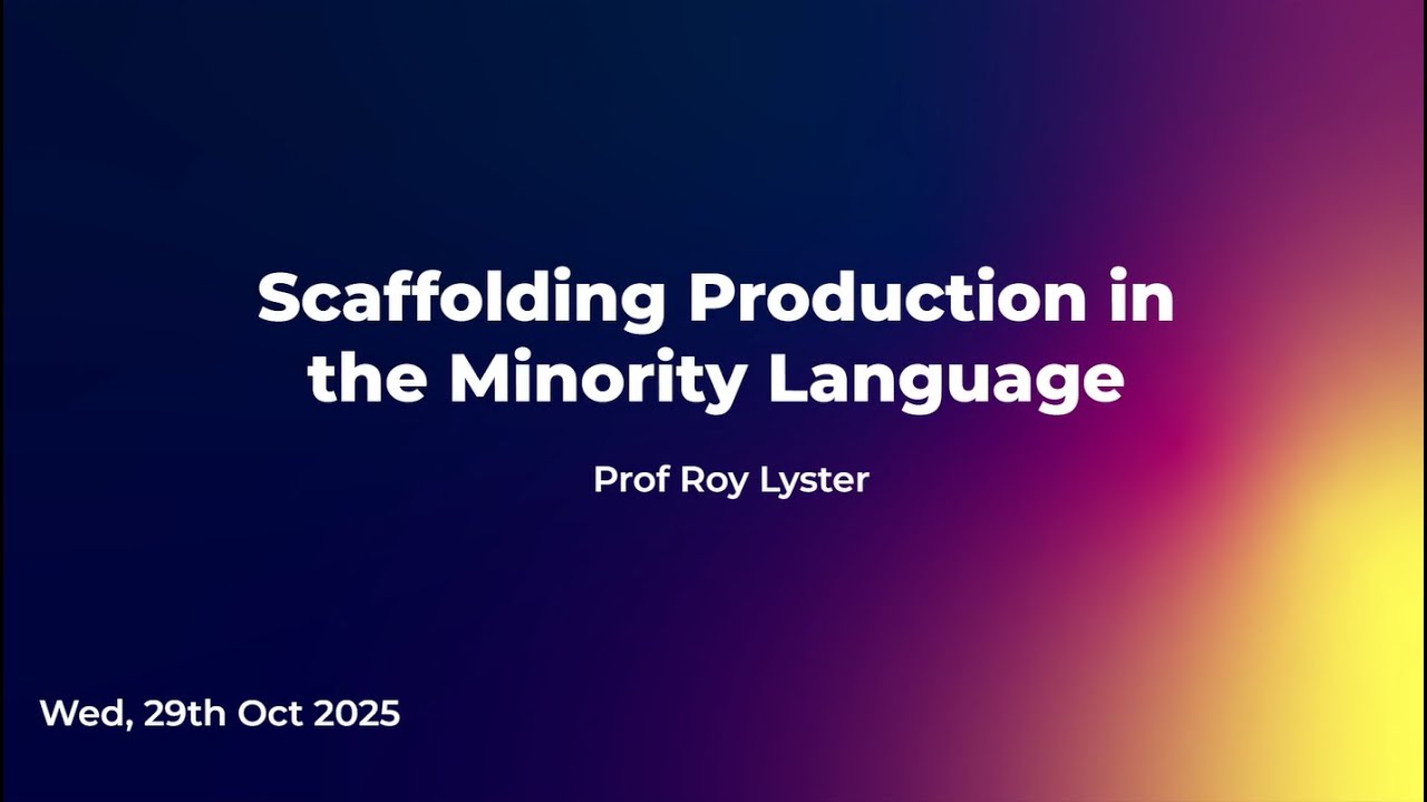 Scaffolding Production in the Minority Language