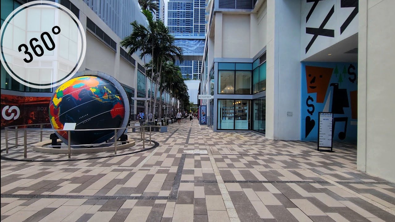 360° Miami World Center ( Update ) , Spring Walking Virtual Travel Tour Downtown Miami FL April 2025