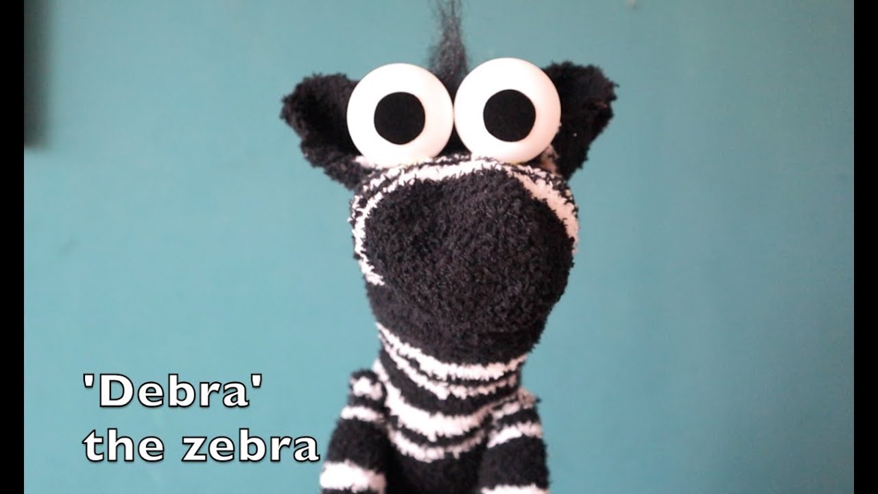 How To Make Zebra Sock Puppet | Easy Sock Puppet With Hands | DIY | Puppet Making Ideas | Craft