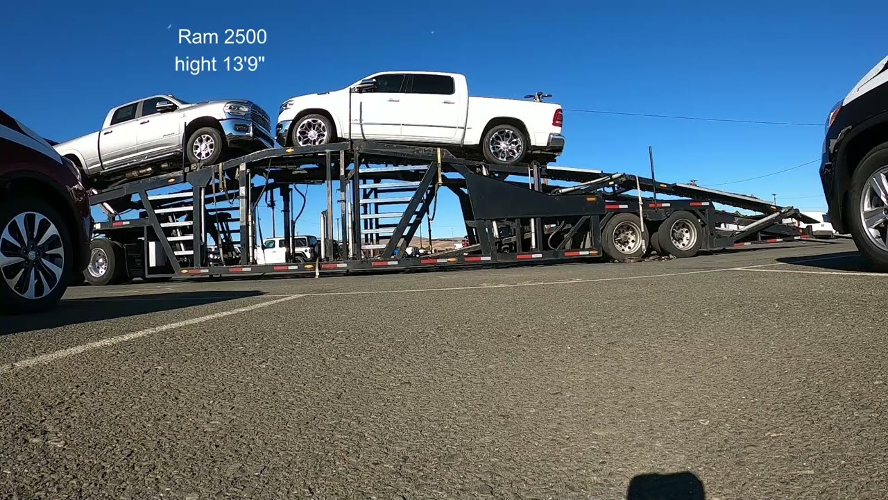 how to load an 8 car trailer. Car hauler, loading 2017 Wally-Mo 8 car trailer.