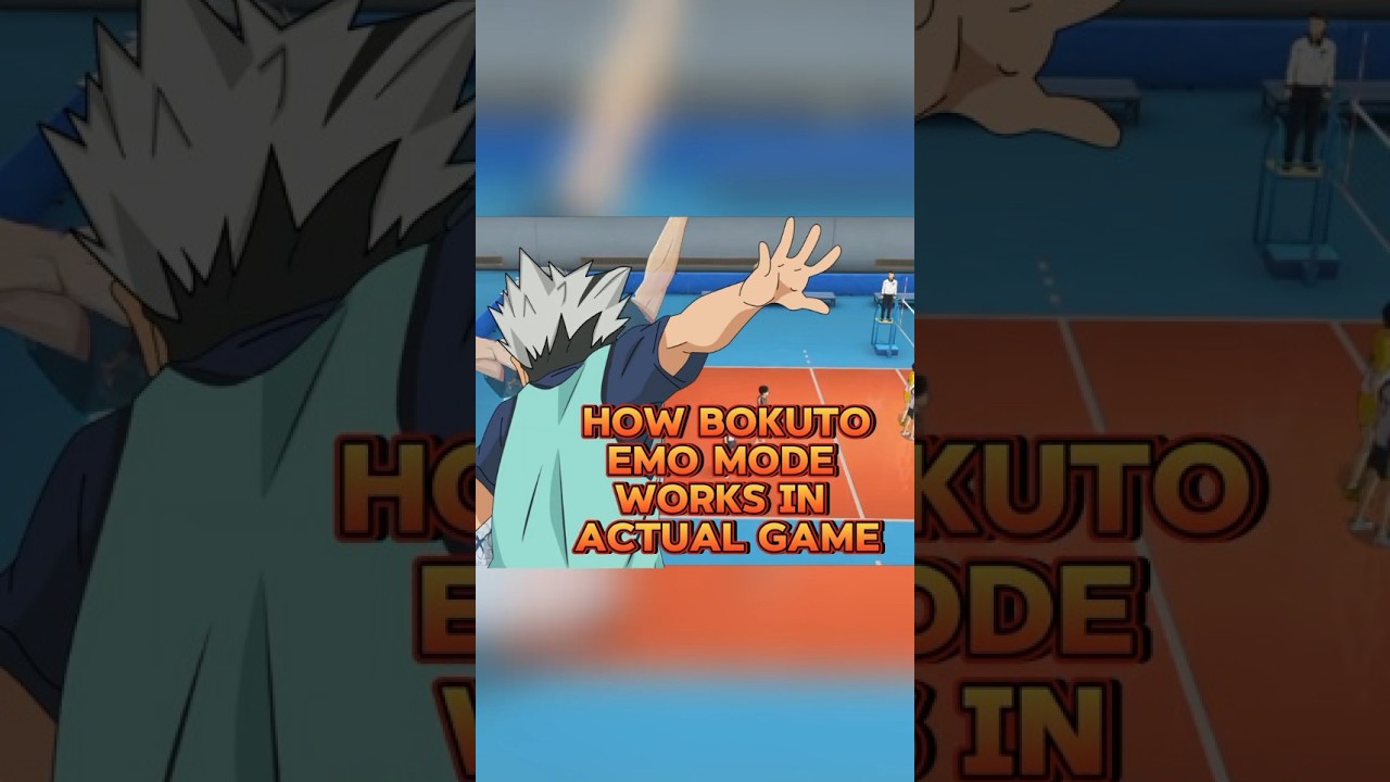 Bokuto's Emo Mode in Actual Game - HAIKYU!! FLY HIGH #haikyuuflyhigh #haikyuu #ハイキュー #bokuto