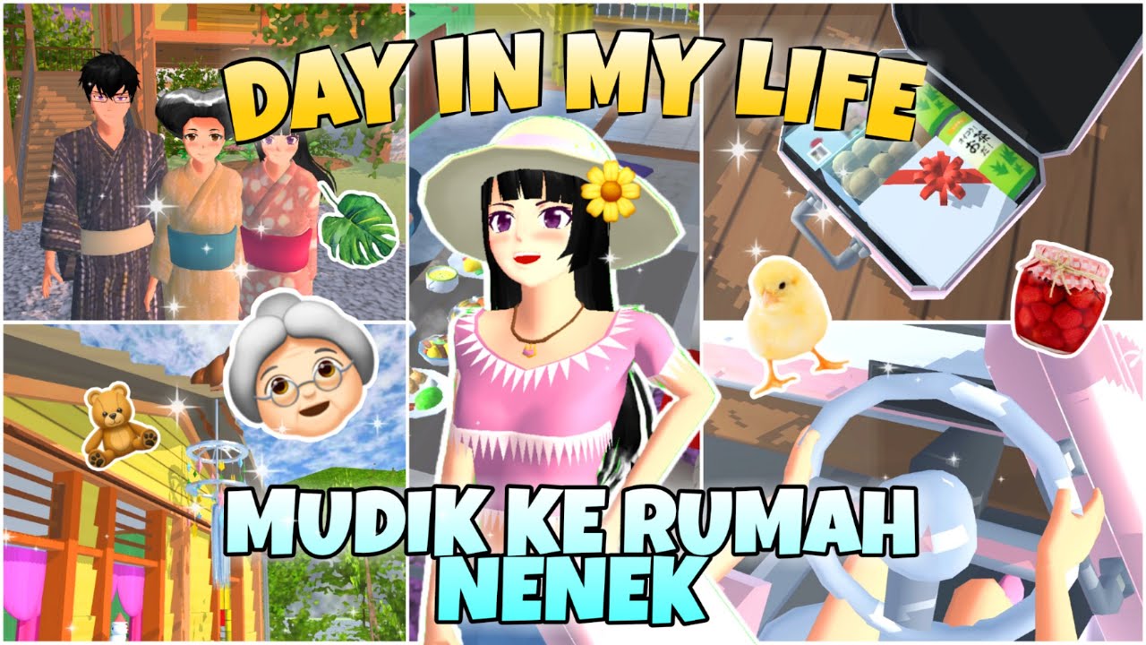 DAY IN MY LIFE MUDIK KE RUMAH NENEK || SAKURA SCHOOL SIMULATOR ft @Seven to Six