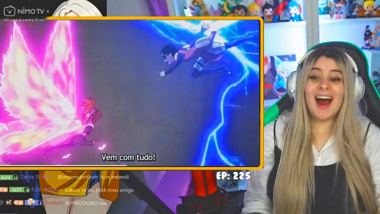 MARIANA ALPHA - SARADA VS CHO CHO | BORUTO EP 225 [REACT]