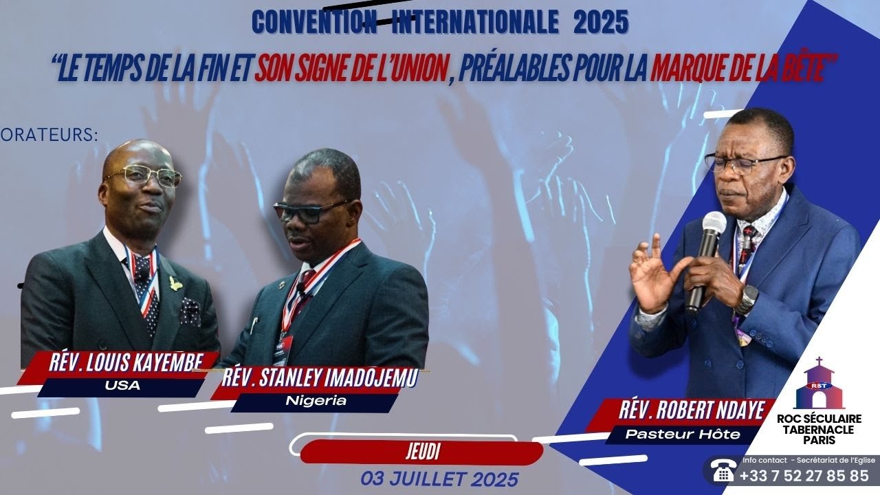 🇫🇷RST CI25 TFSMB ✝️ JEUDI 03 JUIN 2025 - Rév. Stanley IMADOJEMU & Rév. Louis KAYEMBE