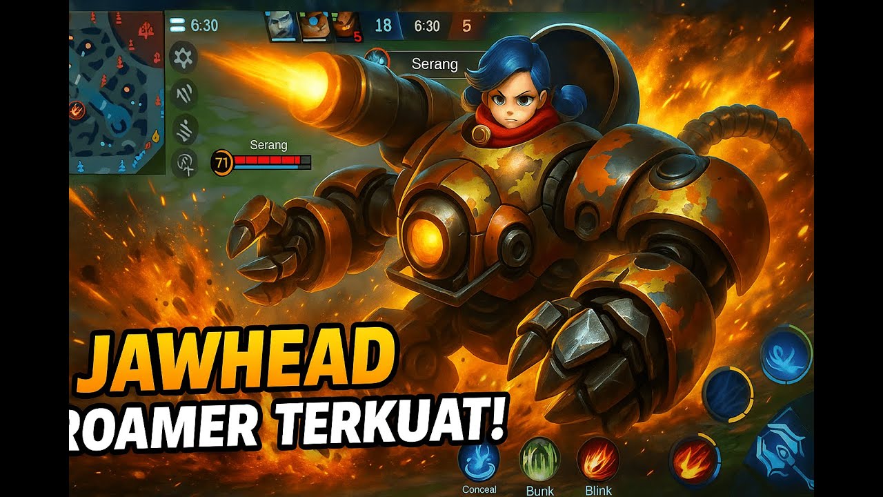 JAWHEAD ROAMER TERKUAT! | Tips & Gameplay Jawhead Roam Mobile Legends #mlbbshorts