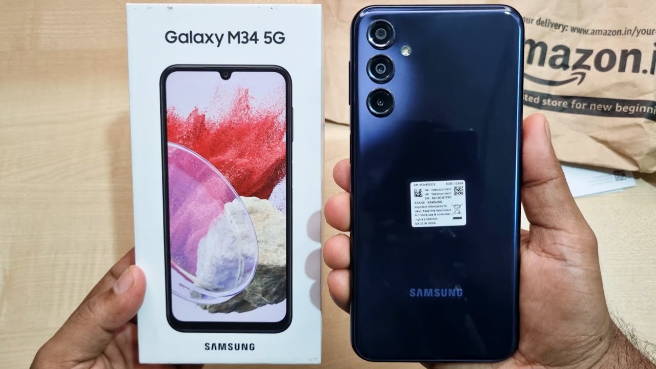 Samsung Galaxy M34 5G 6/128Gb Midnight Blue Unboxing & Setup Fisrt Impression | 