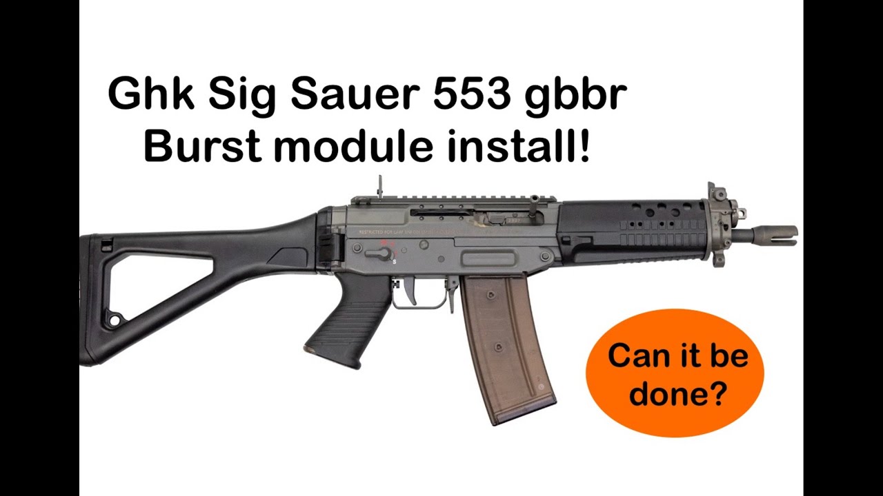 Fitting my ghk sig sauer 553 burst mechanism/module! #airsoft #gasblowback #carbine #sigsauer #ghk