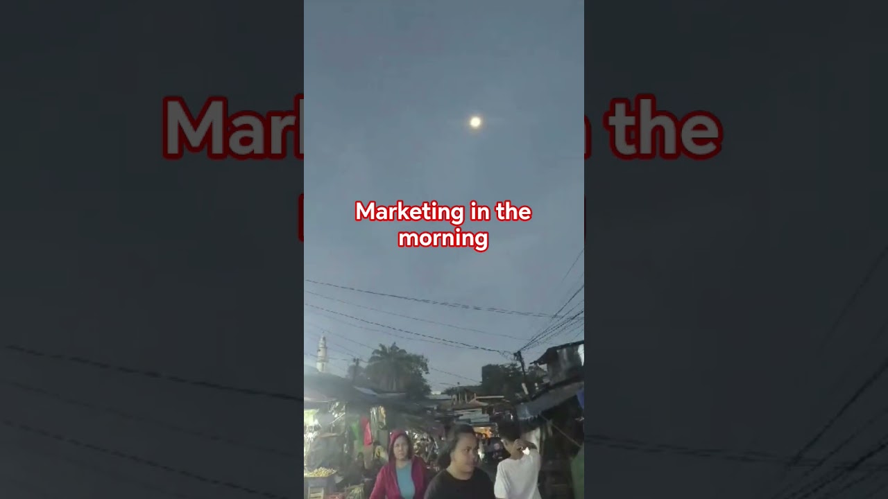 Marketing in the morning. 