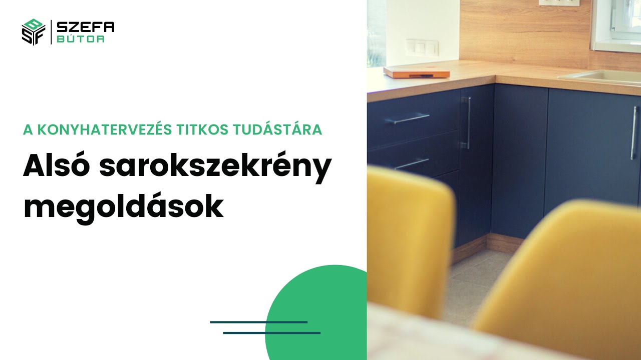 Konyhabútor alsó sarokszekrény megoldások