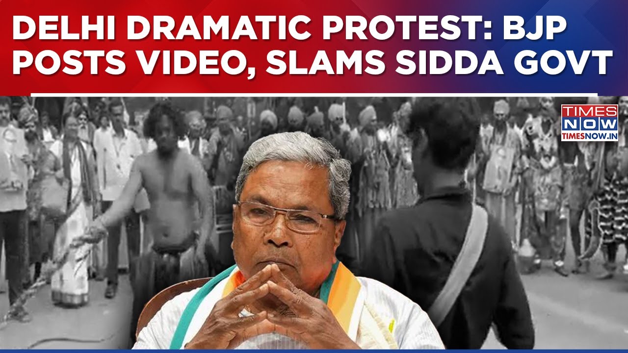 Delhi Drama Goes Viral: Protest Rocks Jantar Mantar | BJP Posts Video, Attacks Siddaramaiah Sarkara