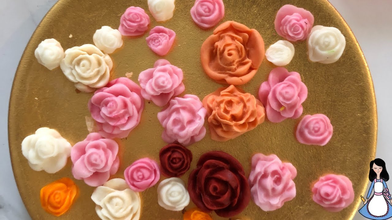Easy and fast fondant flowers for Valentine's Day Gifts Ideas 