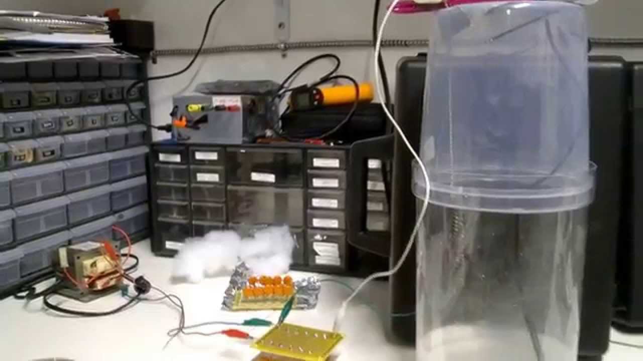 DIY Electrostatic Precipitator With Liquid Electrode Test Chamber