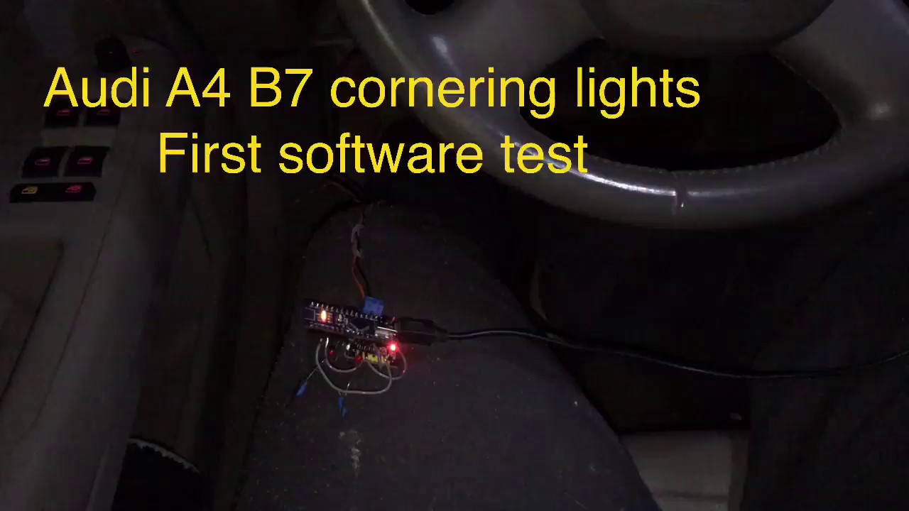 Audi A4 B7 cornering lights, part 2