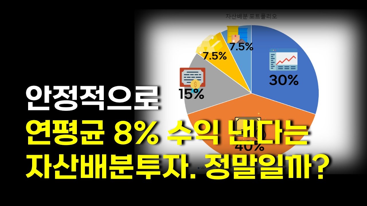 채권, 금, 원자재에 자산배분하면 안정적으로 연평균 8% 수익을 낼까?(SPY VOO vs 자산배분)