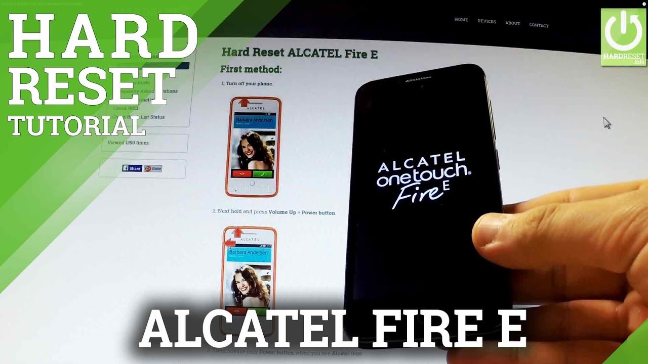 Hard Reset ALCATEL Fire E - Delete All Data and Reset Settings