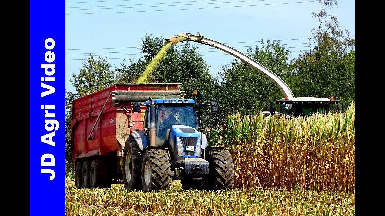 Mais häckseln hakselen 2018 | Claas Jaguar 980 | New Holland TG285 | LU Jessen