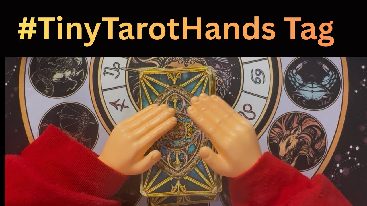I Read Tarot With Tiny Plastic Hands 🔮💅 | The #TinyTarotHands Tag You Didn't Know You Needed 😂