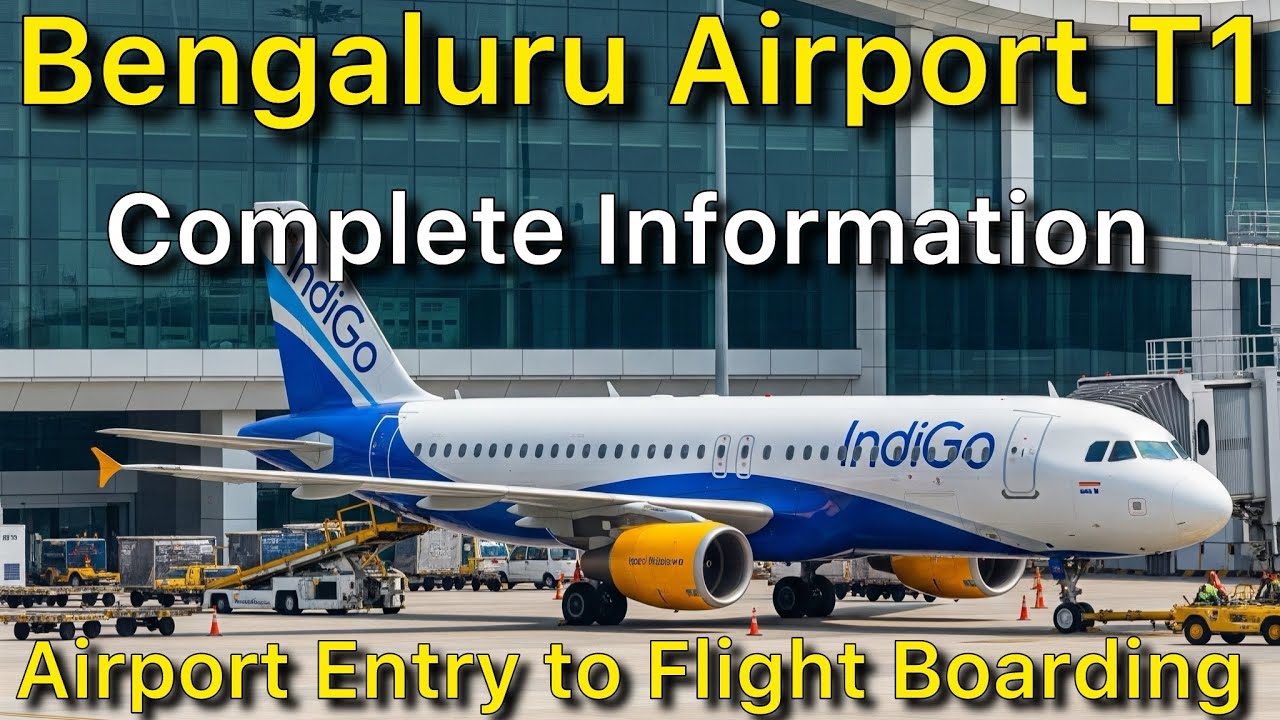 Bangalore Airport Terminal 1 Entry Gate to Flight Boarding Complete Information 