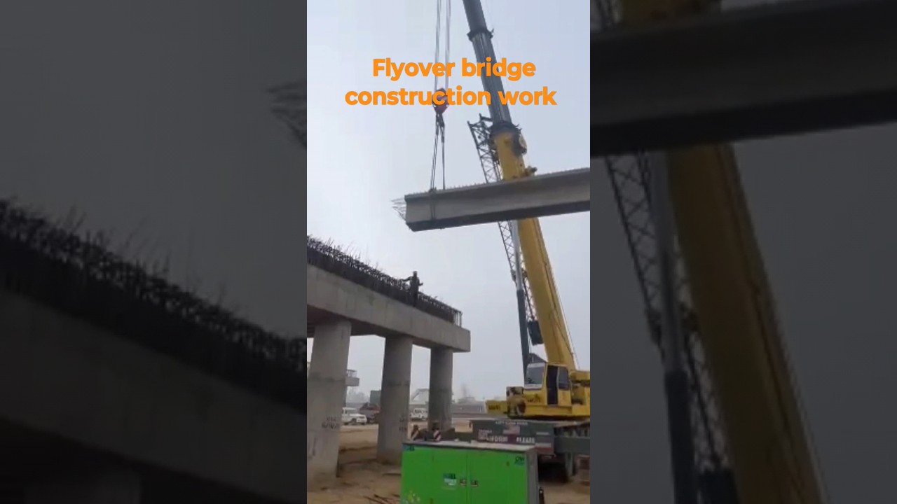Flyover bridge construction work|| flyover bridge girder launching