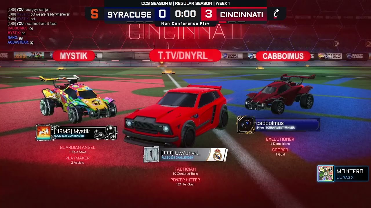 CCS Season 8 | Regular Season | Week 1 | Non Conference Play | #8 Syracuse Vs #11 Cincinnati