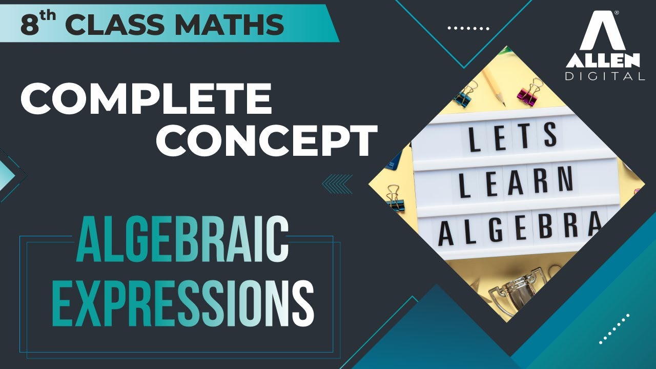 Concept of Algebraic Expressions | Square Identities | Practice Questions |Class 8th | @ALLENOnlineOfficial