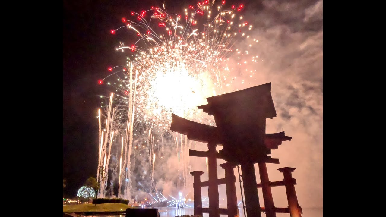Luminous: The Symphony of Us, Nighttime Fireworks Show ~ World Showcase Lagoon Japan Pav, EPCOT, WDW