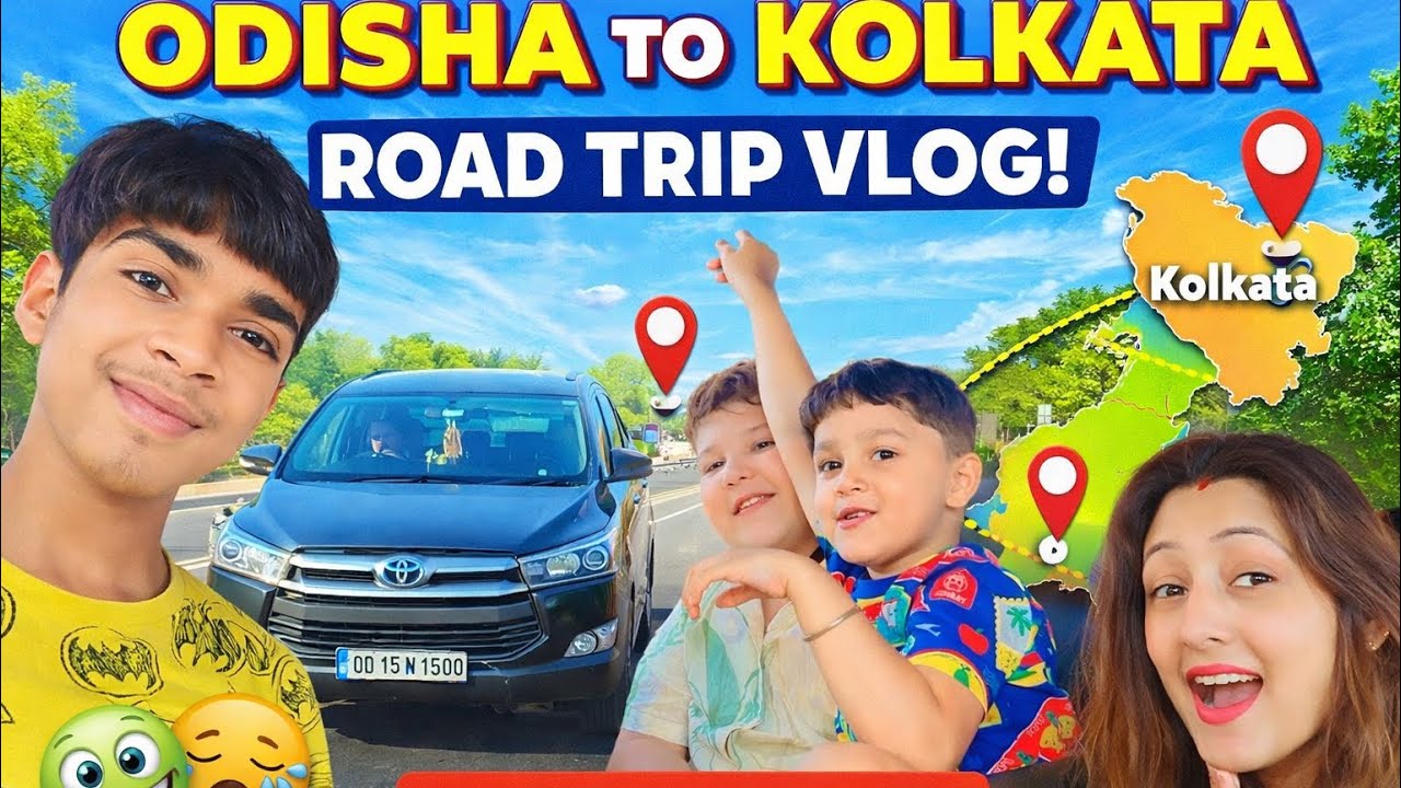 Odisha to Kolkata Road Trip Vlog | Jungle, Ghaati & Full Masti Journey🚗