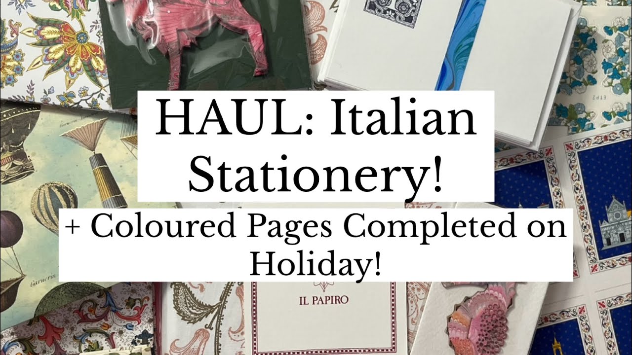 HAUL: Italian Stationery! | Florence, Venice + Cortona | Adult Colouring