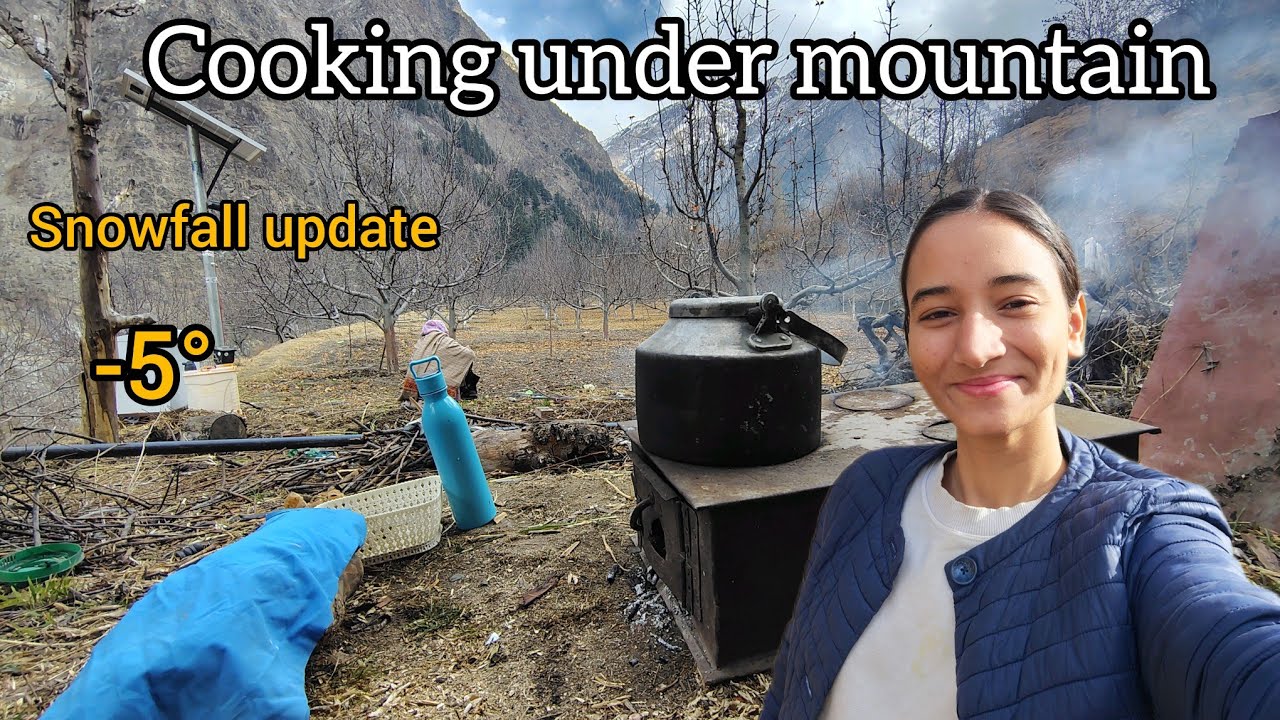 Cooking under mountain 🏔️ | Himachal Pradesh | #himachal #village #spiti #lifestyle 