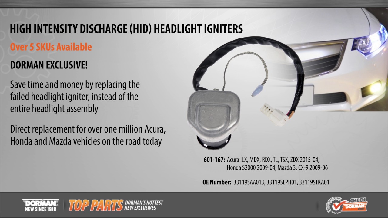 Highlighted Part: High Intensity Discharge Headlight Igniter for Select Acura, Honda & Mazda Models
