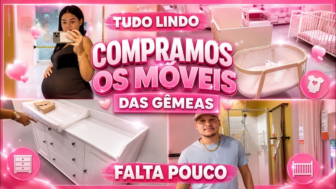 COMPRAMOS OS BERÇOS + CÔMODA E OS COLCHÕES DAS GÊMEAS 😍 VAMOS MONTAR!!!